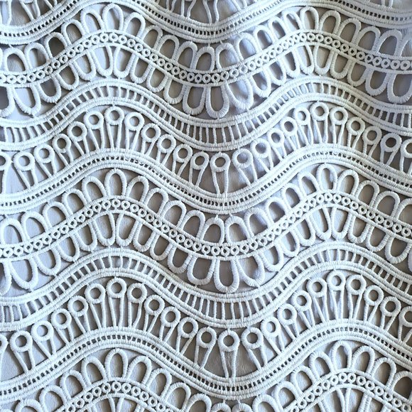 Lela Rose Sheath Dress Wave Lace in Ice Blue Size 2 EUC - Picture 8 of 16